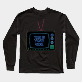 Retro TV | This is your God | Pop Art Long Sleeve T-Shirt